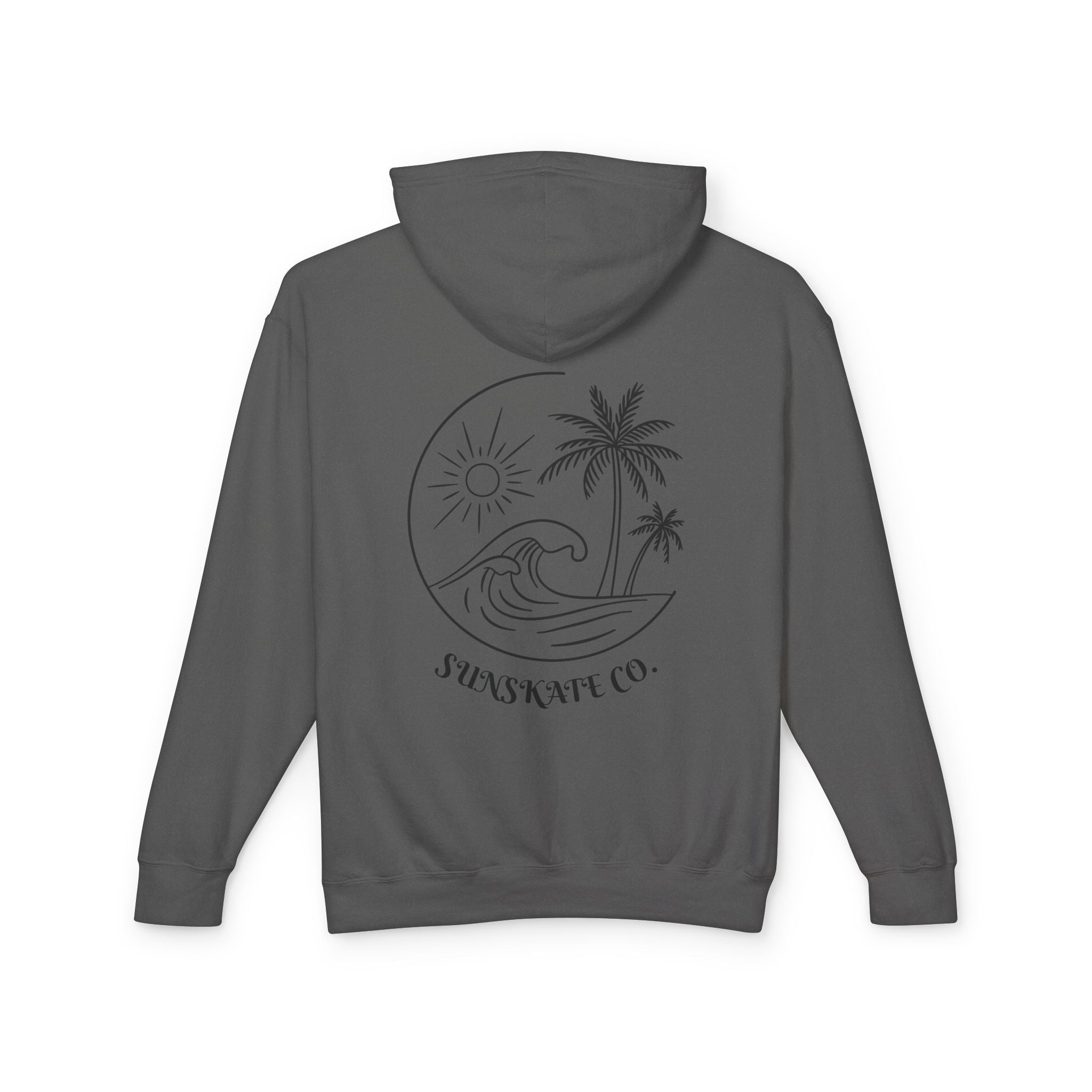 Sunset Beach Hoodie, Unisex Lightweight Sweatshirt for Summer Vibes, Perfect for Beach Days, Nature Lovers, Gift for Her/Him
