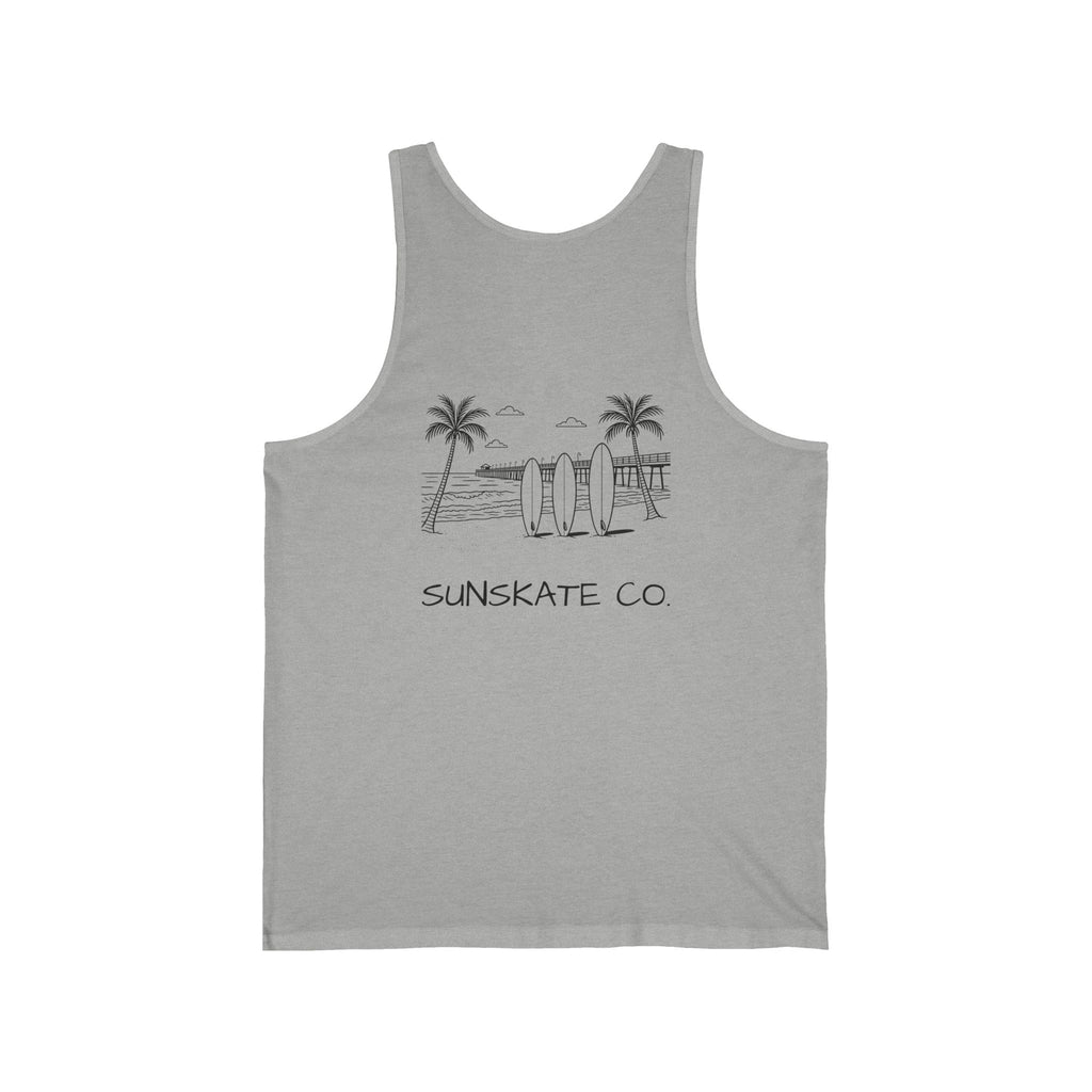 Surf Vibes Unisex Jersey Tank Top, Beachwear, Summer, Travel, Relaxation, Surfing Enthusiasts, Gift for Him/Her