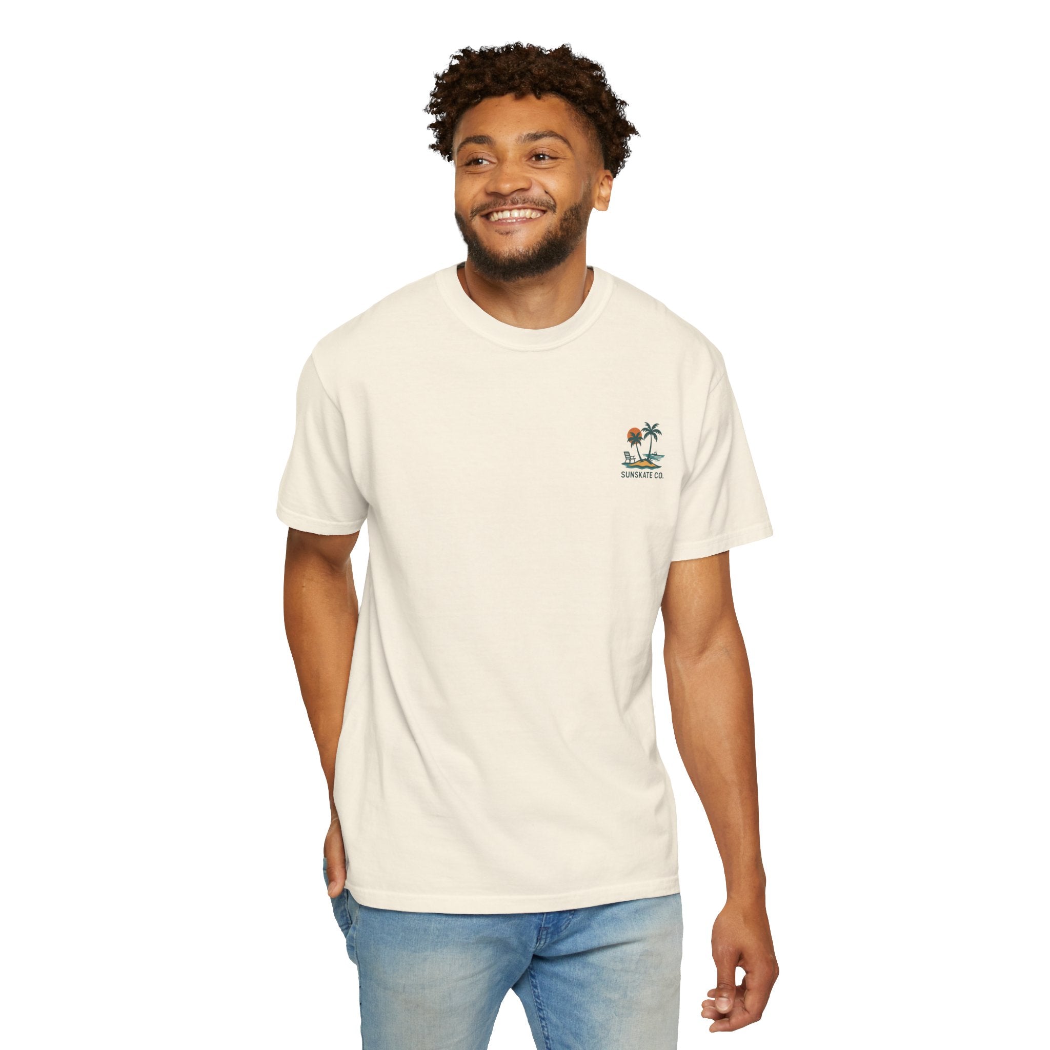 Tropical Graphic T-Shirt, Beach Vibes Tee, Unisex Summer Shirt, Casual Wear for Vacations, Gift for Beach Lovers