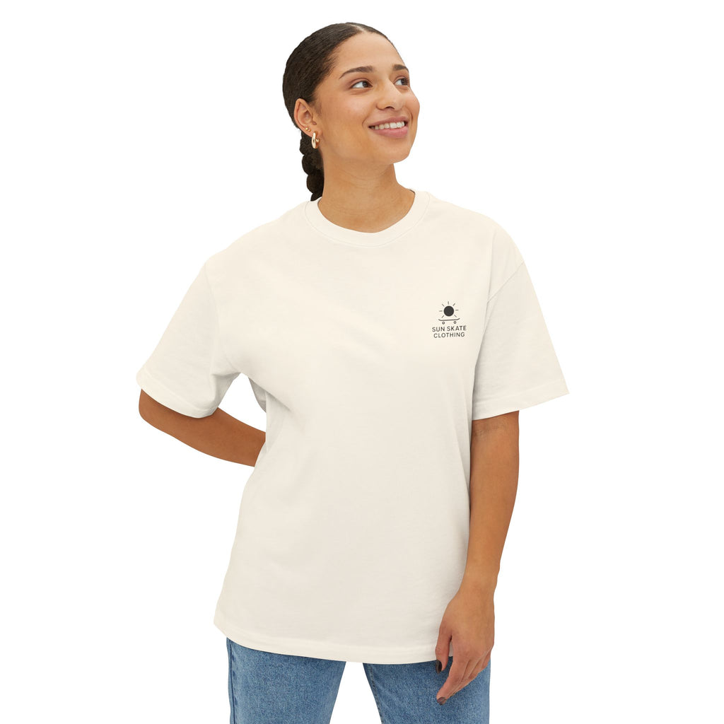 Unisex Oversized Boxy Tee - Casual Summer Skate Style, Streetwear, Comfortable Everyday Wear, Graphic Tee