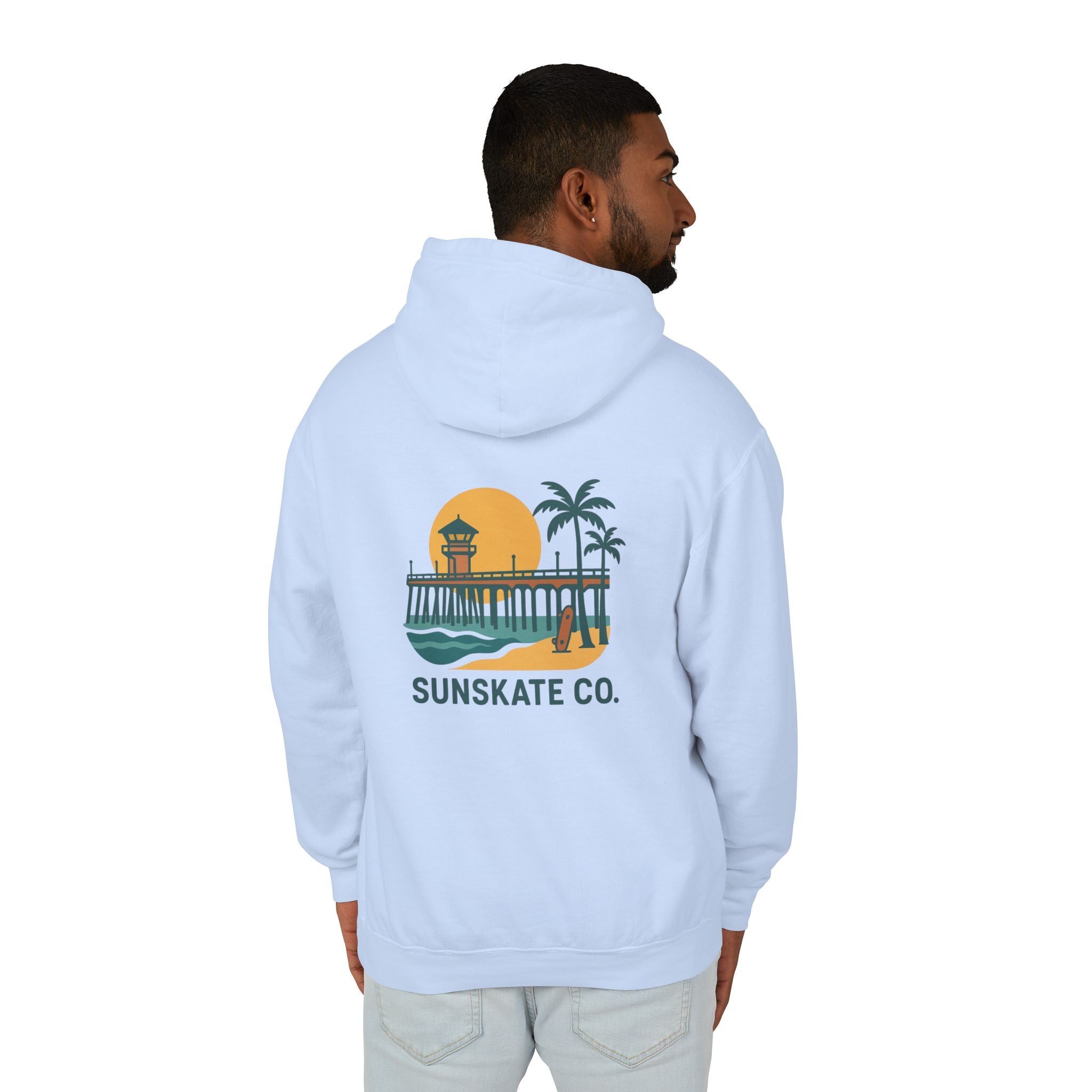 Unisex Lightweight Beach Vibes Hoodie, Perfect for Summer Days, Casual Wear, Beach Lovers Apparel, Vacation Tops, Gift for Him/Her