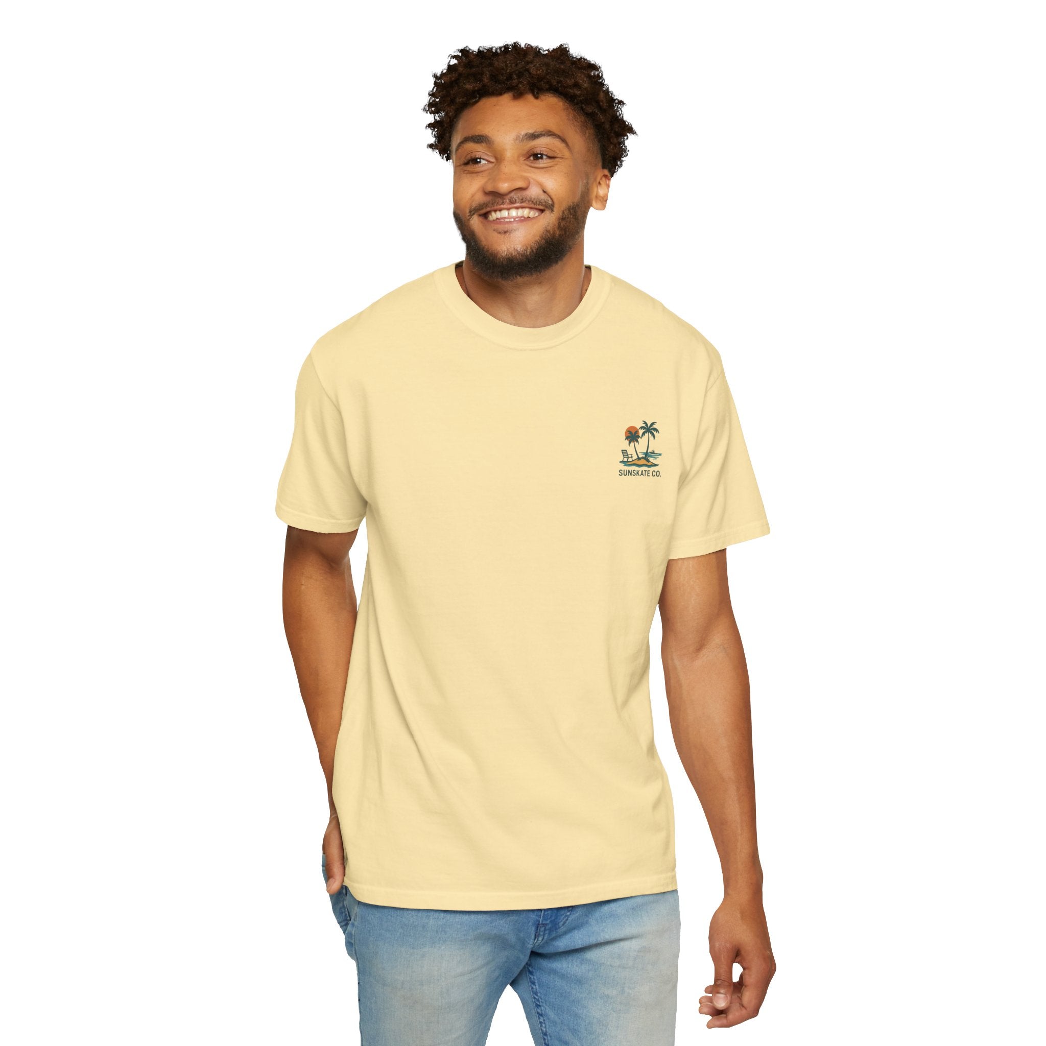 Tropical Graphic T-Shirt, Beach Vibes Tee, Unisex Summer Shirt, Casual Wear for Vacations, Gift for Beach Lovers
