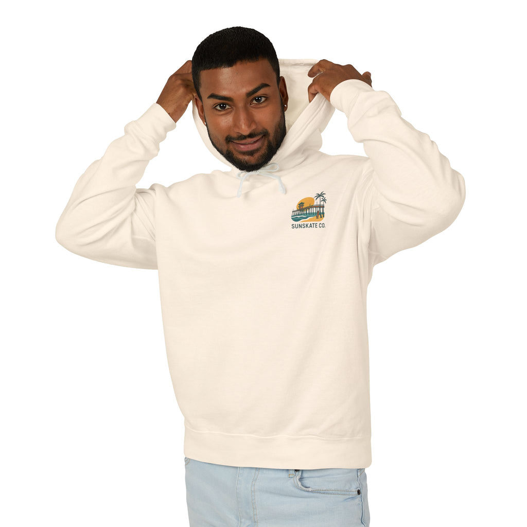 Unisex Lightweight Beach Vibes Hoodie, Perfect for Summer Days, Casual Wear, Beach Lovers Apparel, Vacation Tops, Gift for Him/Her