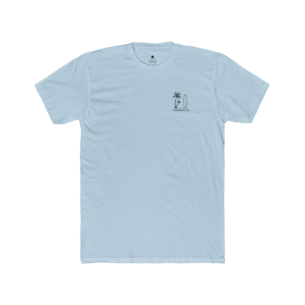 Surf-Inspired Unisex Cotton Crew Tee, Casual Beachwear, Summer Vibes, Gift for Surfers, Relaxed Style, Vacation Essentials