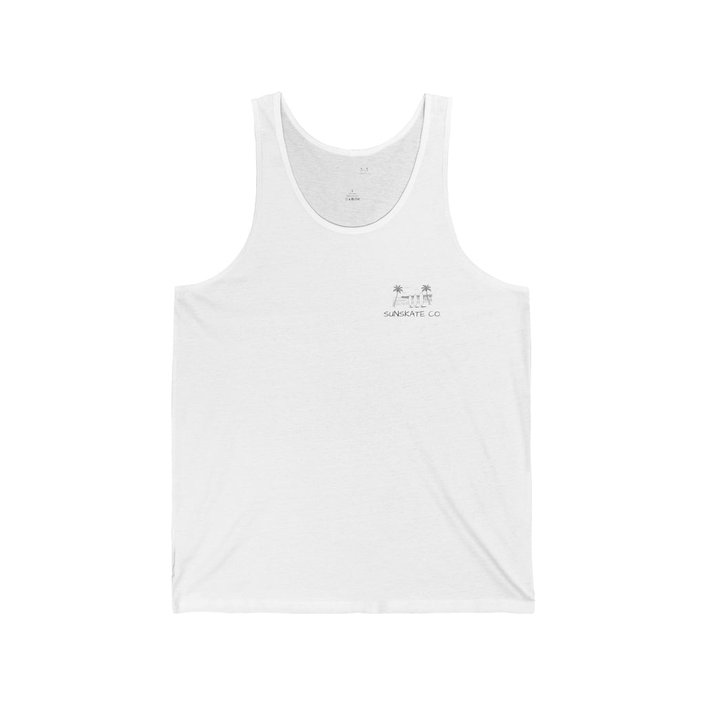 Surf Vibes Unisex Jersey Tank Top, Beachwear, Summer, Travel, Relaxation, Surfing Enthusiasts, Gift for Him/Her