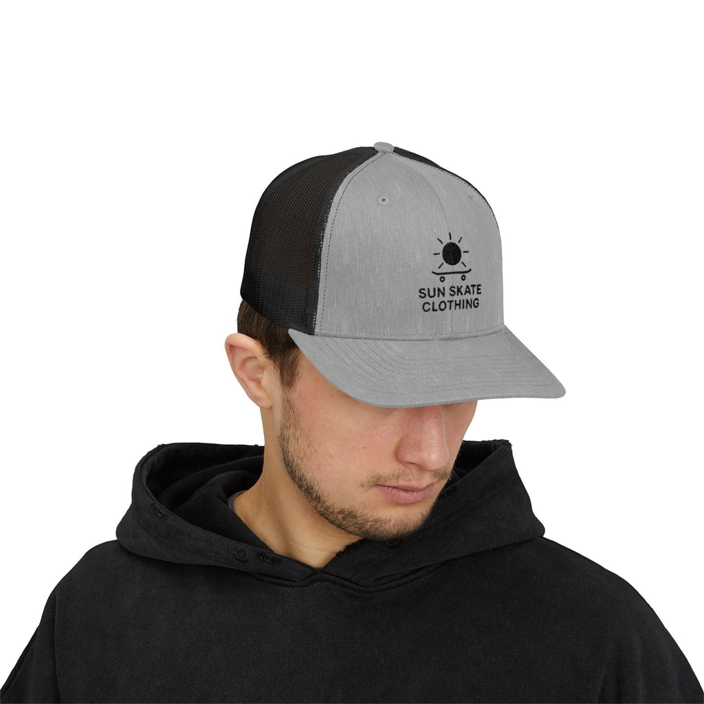 Sun Skate Snapback Trucker Cap, Casual Outdoor Gear, Trendy Summer Hat, Perfect Gift for Skaters, Beach Days, and Festivals