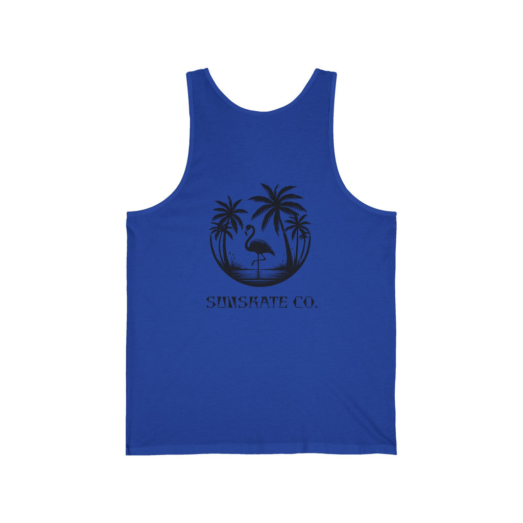 Unisex Jersey Tank - Tropical Vibes, Summer Essentials, Beachwear, Casual Attire, Gift for Him/Her