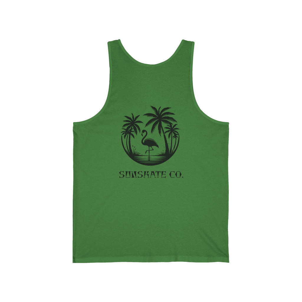 Unisex Jersey Tank - Tropical Vibes, Summer Essentials, Beachwear, Casual Attire, Gift for Him/Her