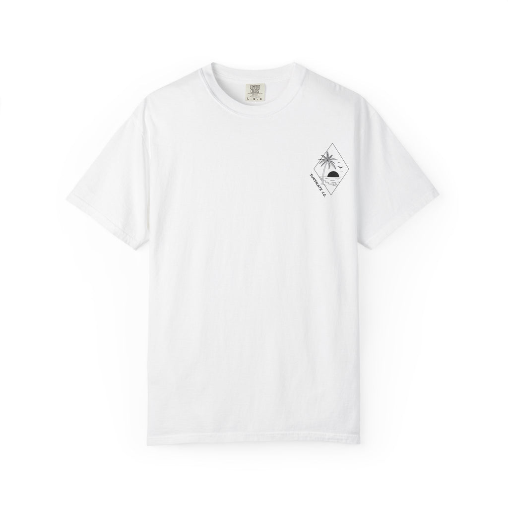 Paradise Vibes T-Shirt - Unisex Garment-Dyed Tee for Beach Lovers, Summer, Gifts, Casual Wear, Vacation Style