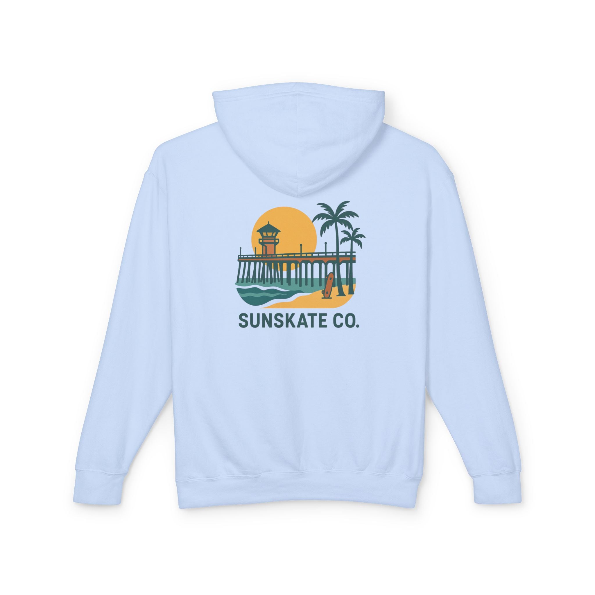 Unisex Lightweight Beach Vibes Hoodie, Perfect for Summer Days, Casual Wear, Beach Lovers Apparel, Vacation Tops, Gift for Him/Her
