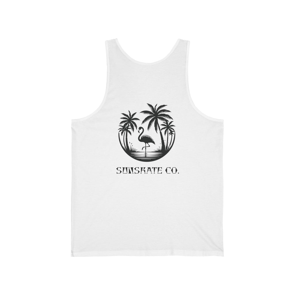 Unisex Jersey Tank - Tropical Vibes, Summer Essentials, Beachwear, Casual Attire, Gift for Him/Her