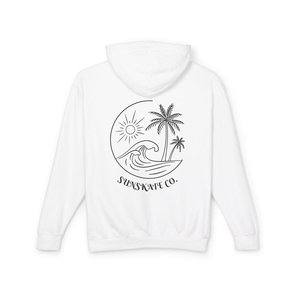 Sunset Beach Hoodie, Unisex Lightweight Sweatshirt for Summer Vibes, Perfect for Beach Days, Nature Lovers, Gift for Her/Him