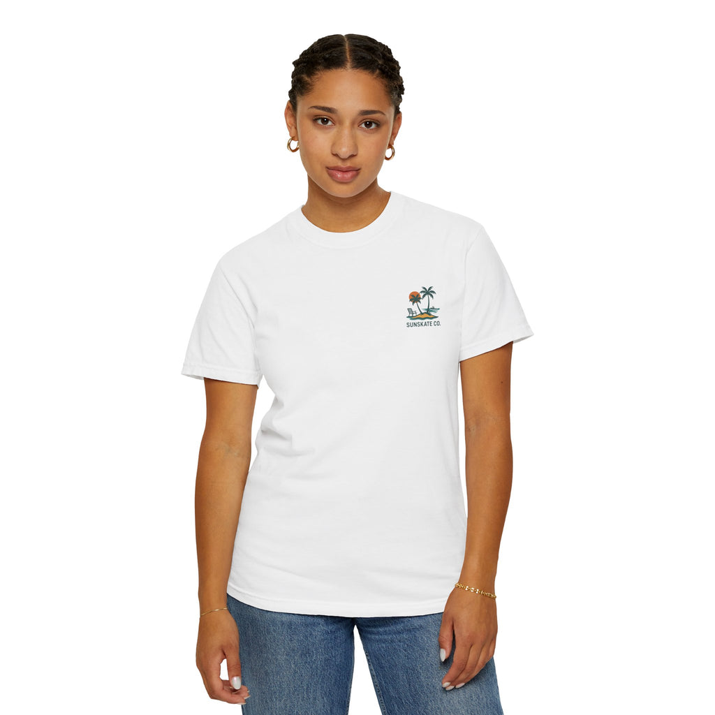 Tropical Graphic T-Shirt, Beach Vibes Tee, Unisex Summer Shirt, Casual Wear for Vacations, Gift for Beach Lovers