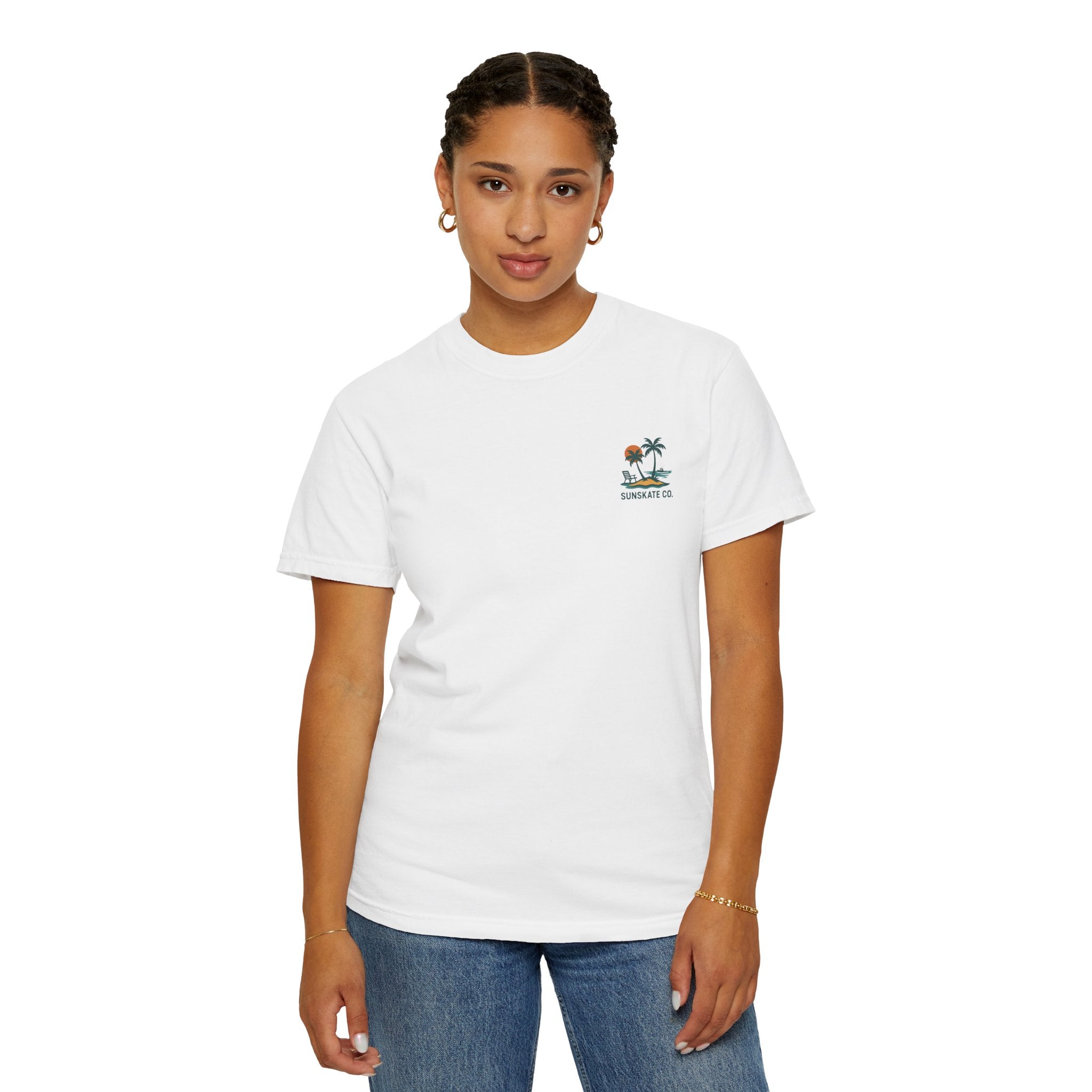 Tropical Graphic T-Shirt, Beach Vibes Tee, Unisex Summer Shirt, Casual Wear for Vacations, Gift for Beach Lovers
