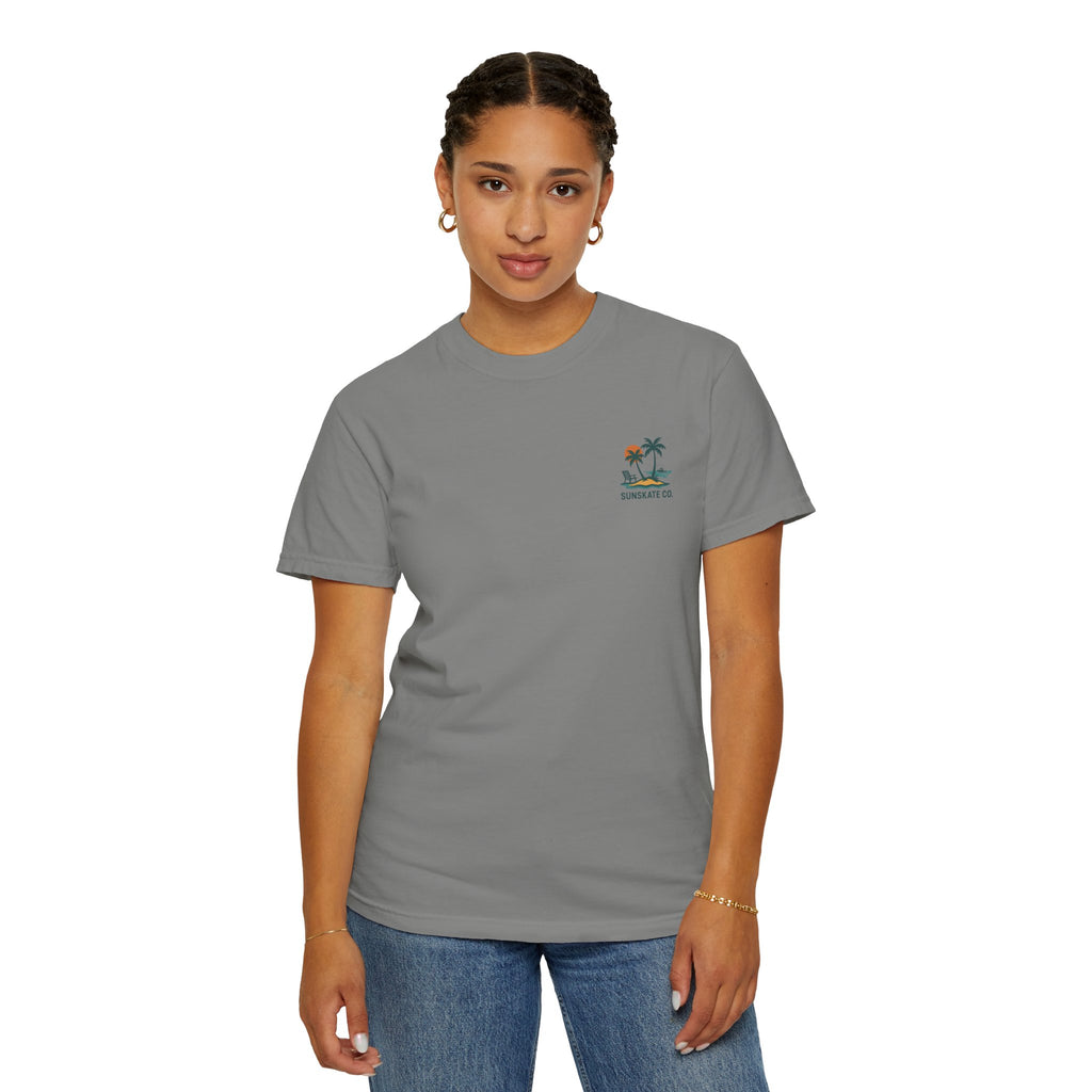 Tropical Graphic T-Shirt, Beach Vibes Tee, Unisex Summer Shirt, Casual Wear for Vacations, Gift for Beach Lovers
