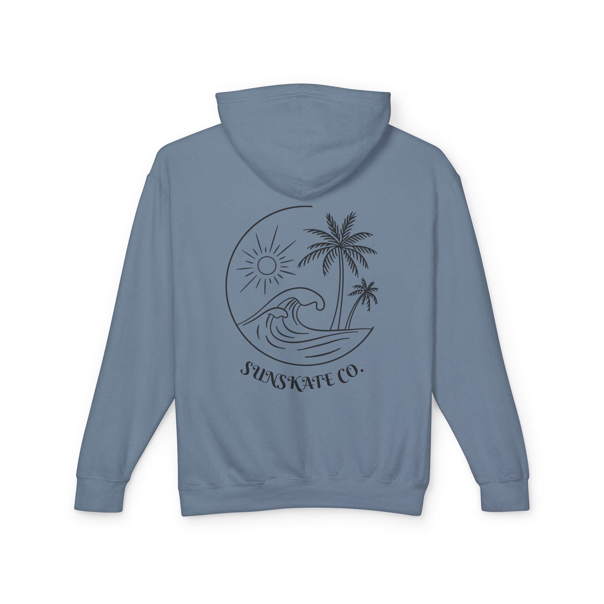 Sunset Beach Hoodie, Unisex Lightweight Sweatshirt for Summer Vibes, Perfect for Beach Days, Nature Lovers, Gift for Her/Him