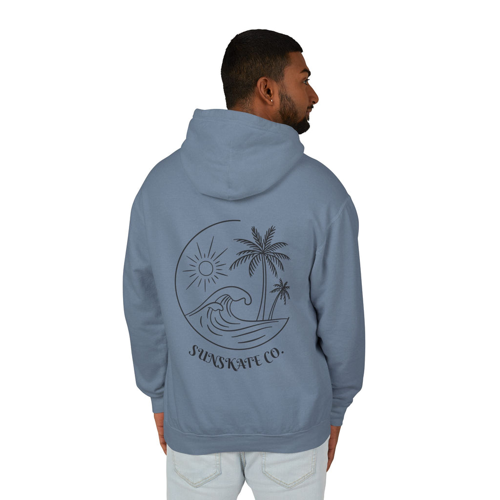 Sunset Beach Hoodie, Unisex Lightweight Sweatshirt for Summer Vibes, Perfect for Beach Days, Nature Lovers, Gift for Her/Him