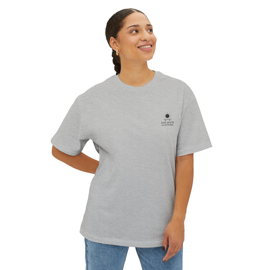 Unisex Oversized Boxy Tee - Casual Summer Skate Style, Streetwear, Comfortable Everyday Wear, Graphic Tee