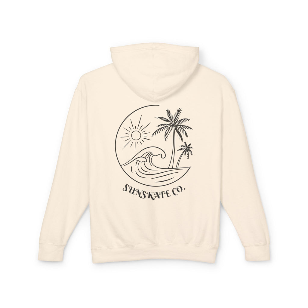 Sunset Beach Hoodie, Unisex Lightweight Sweatshirt for Summer Vibes, Perfect for Beach Days, Nature Lovers, Gift for Her/Him