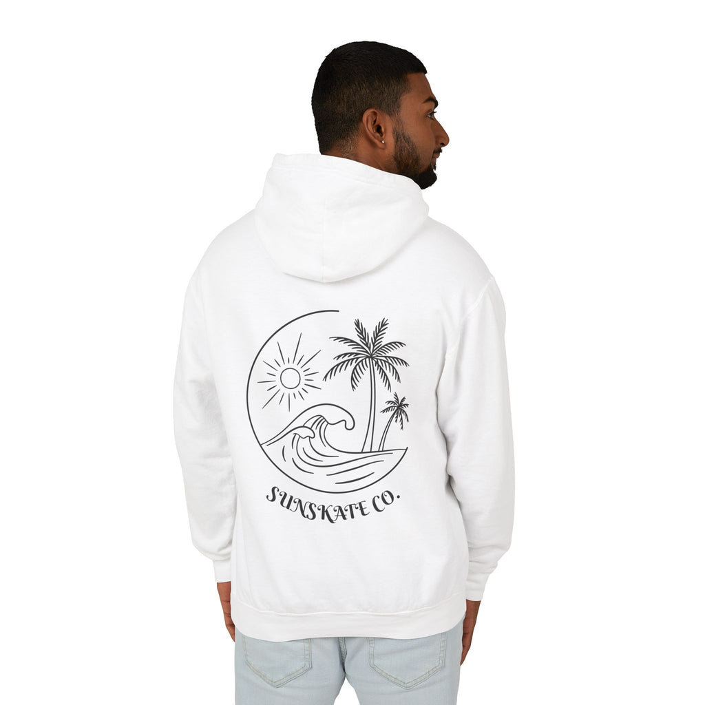 Sunset Beach Hoodie, Unisex Lightweight Sweatshirt for Summer Vibes, Perfect for Beach Days, Nature Lovers, Gift for Her/Him