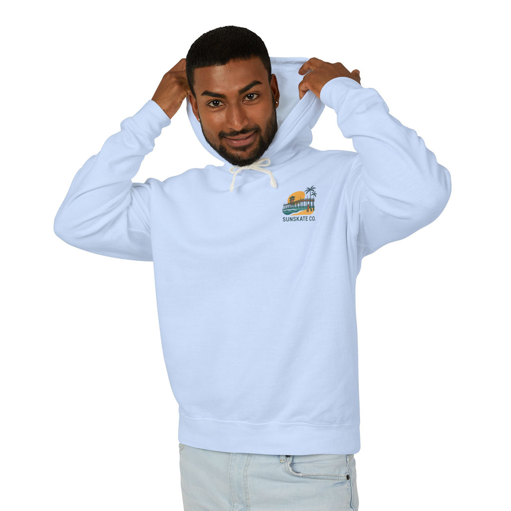 Unisex Lightweight Beach Vibes Hoodie, Perfect for Summer Days, Casual Wear, Beach Lovers Apparel, Vacation Tops, Gift for Him/Her