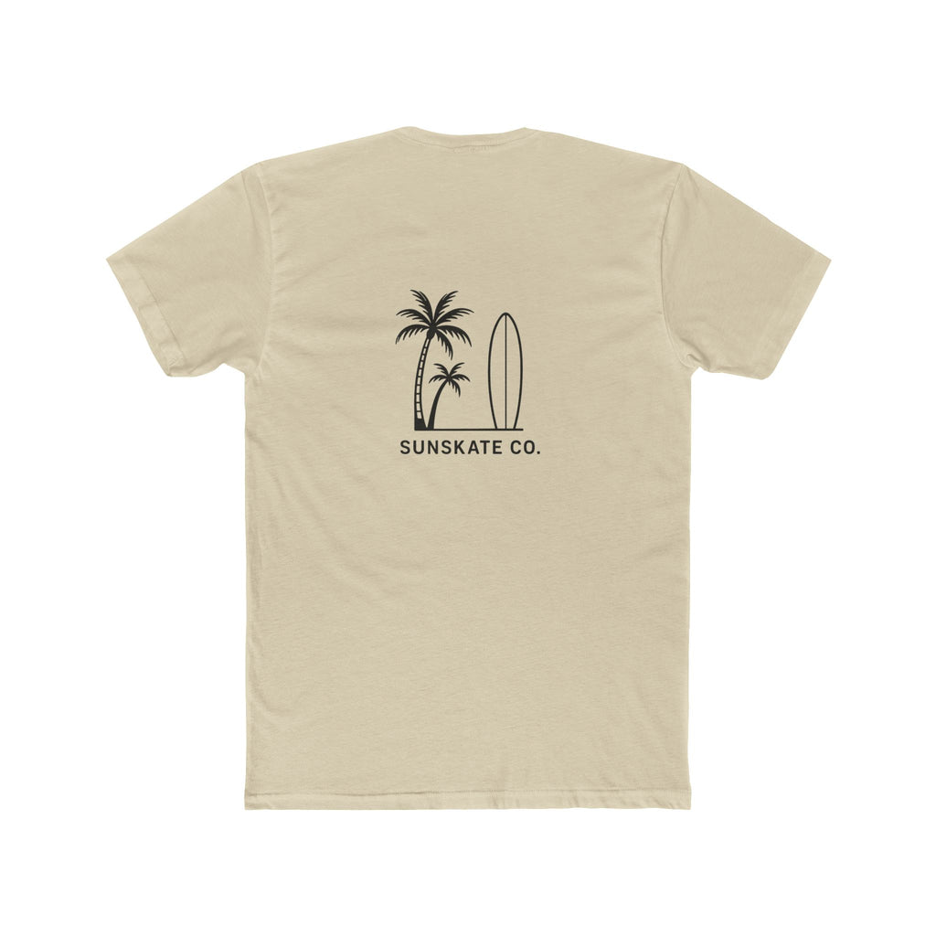 Surf-Inspired Unisex Cotton Crew Tee, Casual Beachwear, Summer Vibes, Gift for Surfers, Relaxed Style, Vacation Essentials
