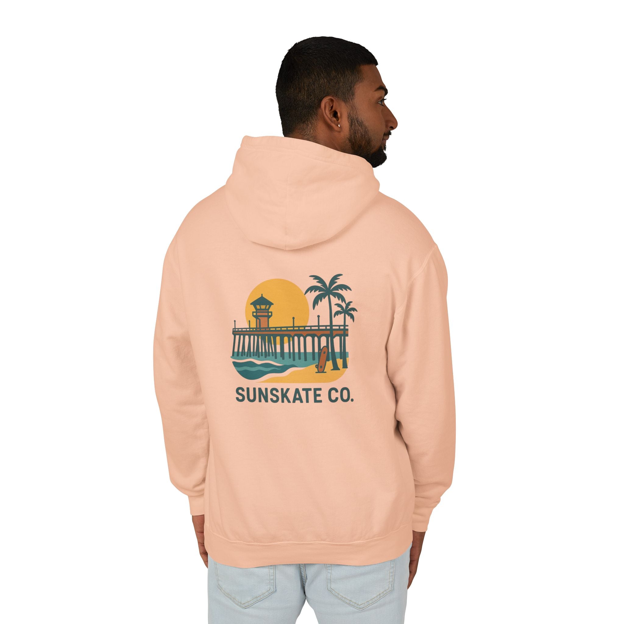 Unisex Lightweight Beach Vibes Hoodie, Perfect for Summer Days, Casual Wear, Beach Lovers Apparel, Vacation Tops, Gift for Him/Her