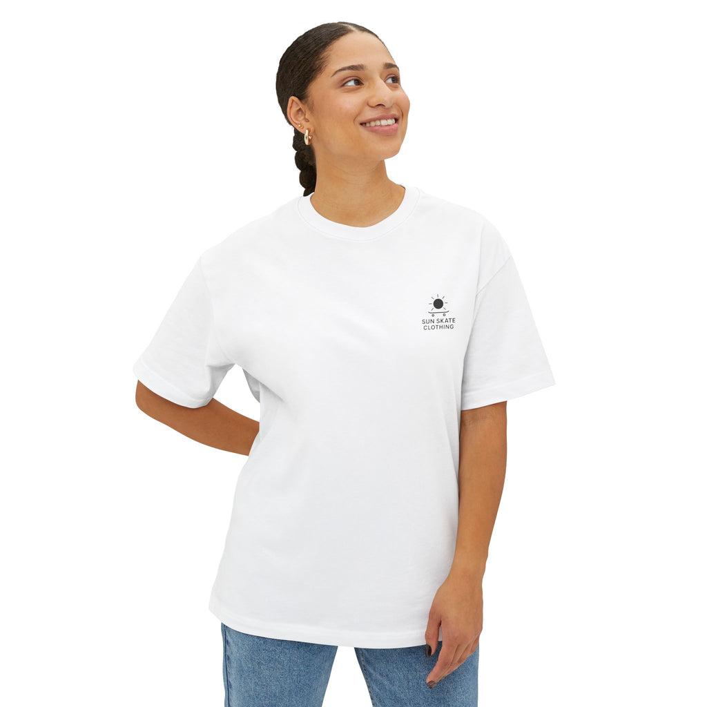 Unisex Oversized Boxy Tee - Casual Summer Skate Style, Streetwear, Comfortable Everyday Wear, Graphic Tee