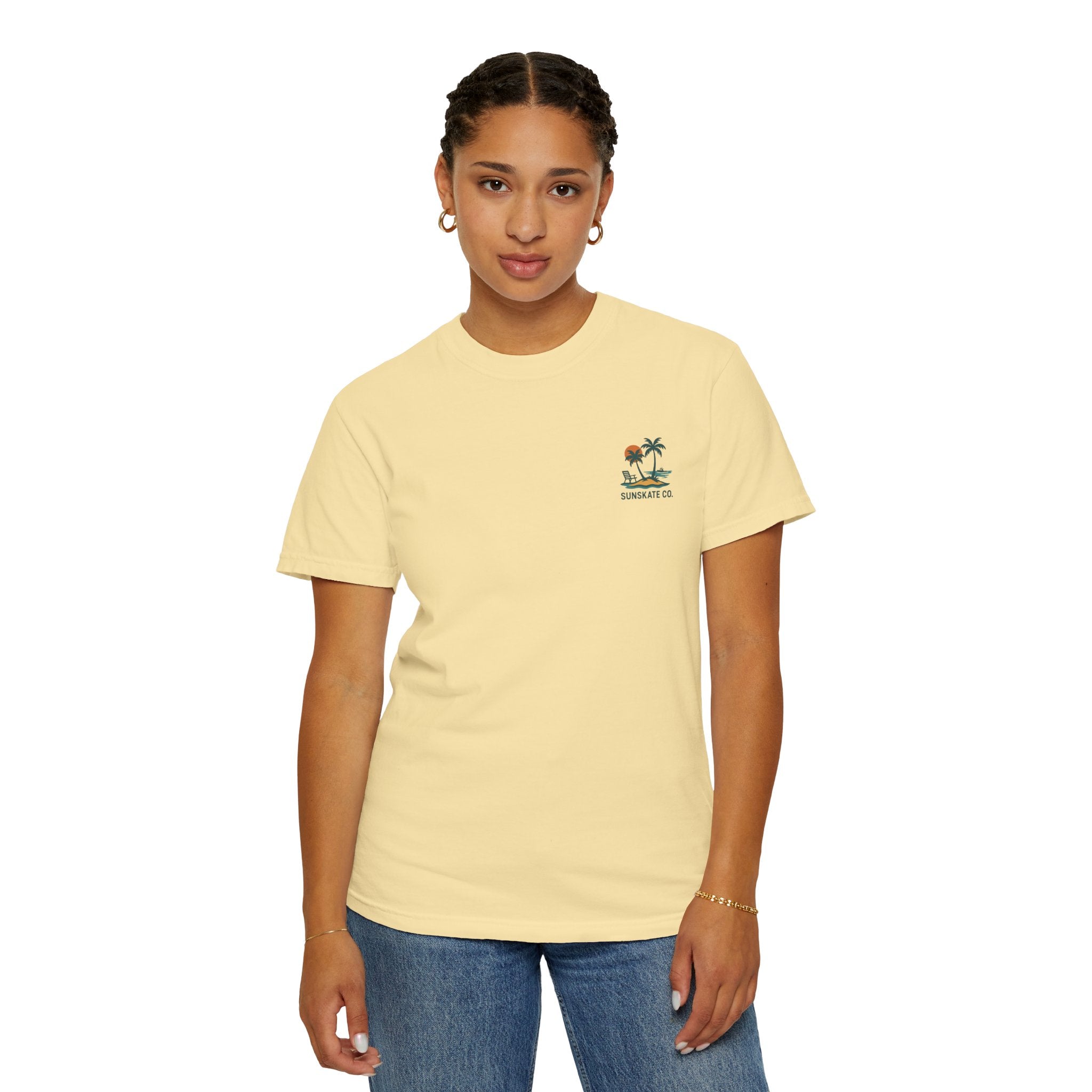 Tropical Graphic T-Shirt, Beach Vibes Tee, Unisex Summer Shirt, Casual Wear for Vacations, Gift for Beach Lovers
