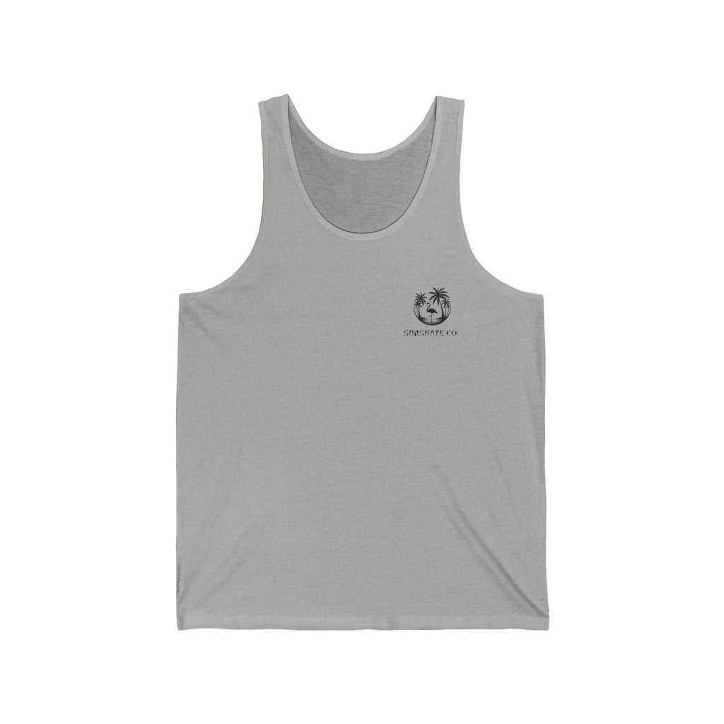 Unisex Jersey Tank - Tropical Vibes, Summer Essentials, Beachwear, Casual Attire, Gift for Him/Her