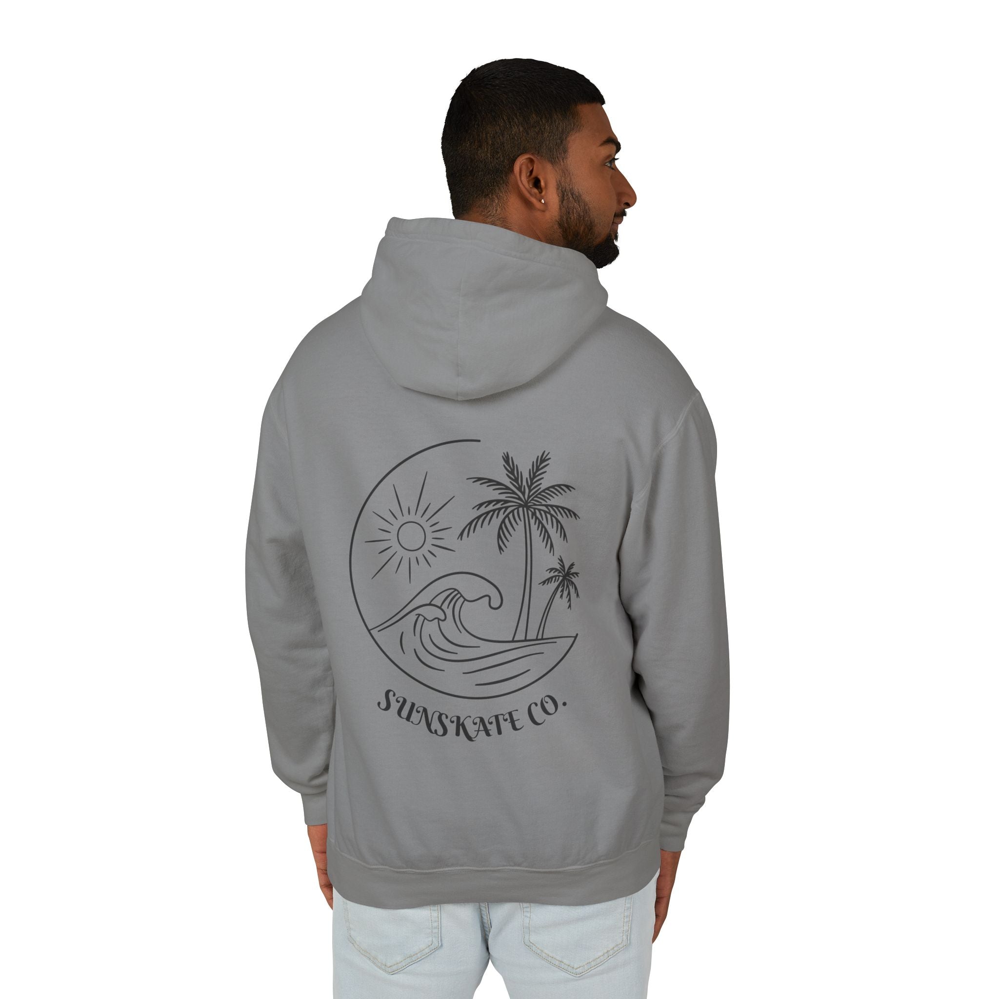 Sunset Beach Hoodie, Unisex Lightweight Sweatshirt for Summer Vibes, Perfect for Beach Days, Nature Lovers, Gift for Her/Him