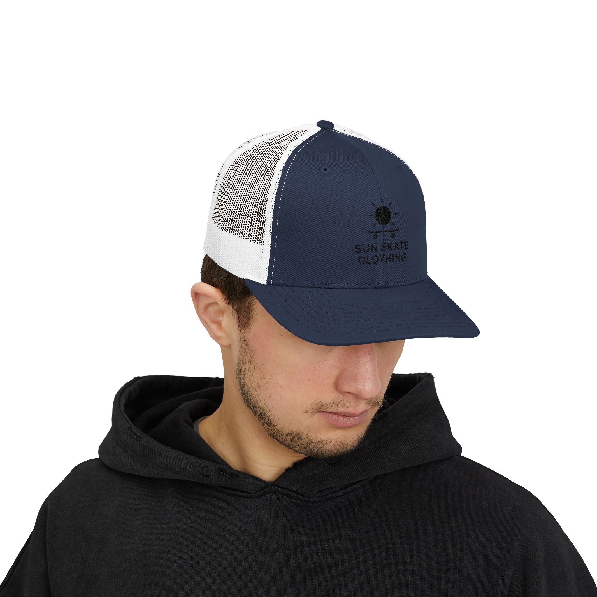 Sun Skate Snapback Trucker Cap, Casual Outdoor Gear, Trendy Summer Hat, Perfect Gift for Skaters, Beach Days, and Festivals